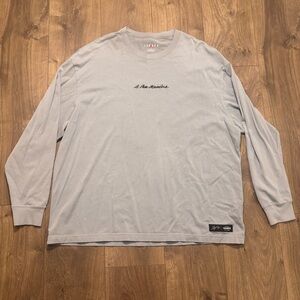 Jordan x A Ma Maniere AJ2 Long Sleeve Obsidian Mist Tee AMM Blue XXL  DJ9758-464